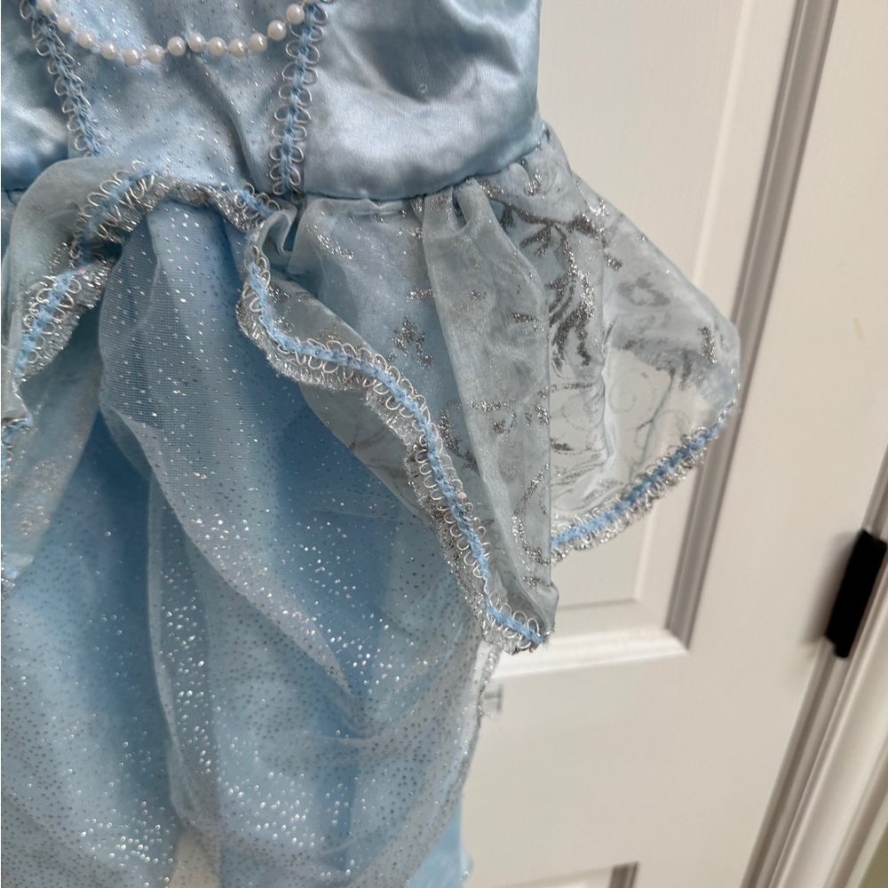 Disney Girls 4 - 6 Cinderella Blue Sparkle Princess Dress Up Costume - Picture 5 of 14